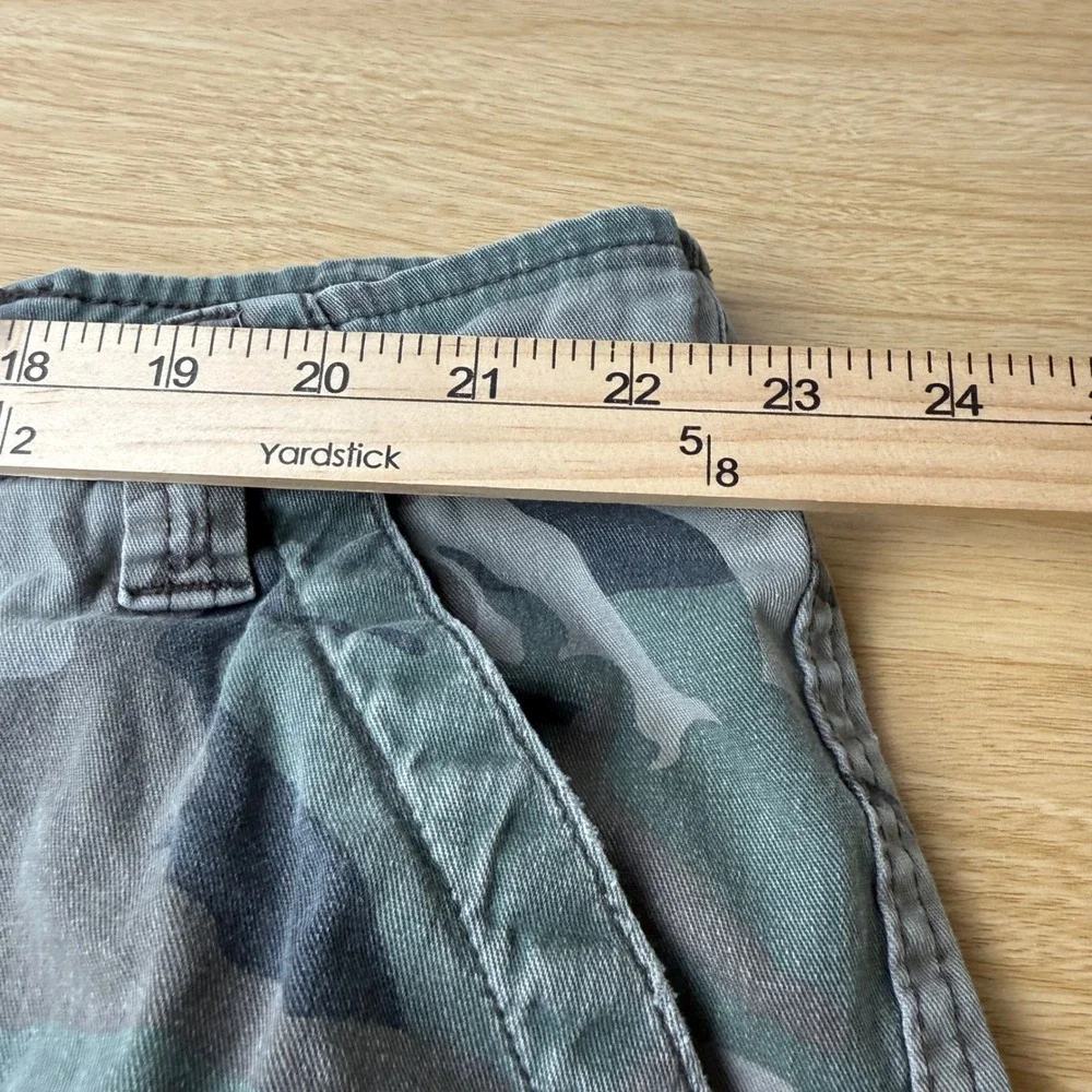 Wrangler Camo Cargo Shorts 44 Stretch Twill Gorpcore Utility Outdoor Grunge